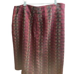 Elegant Plaid Women's Skirt - Red and Black